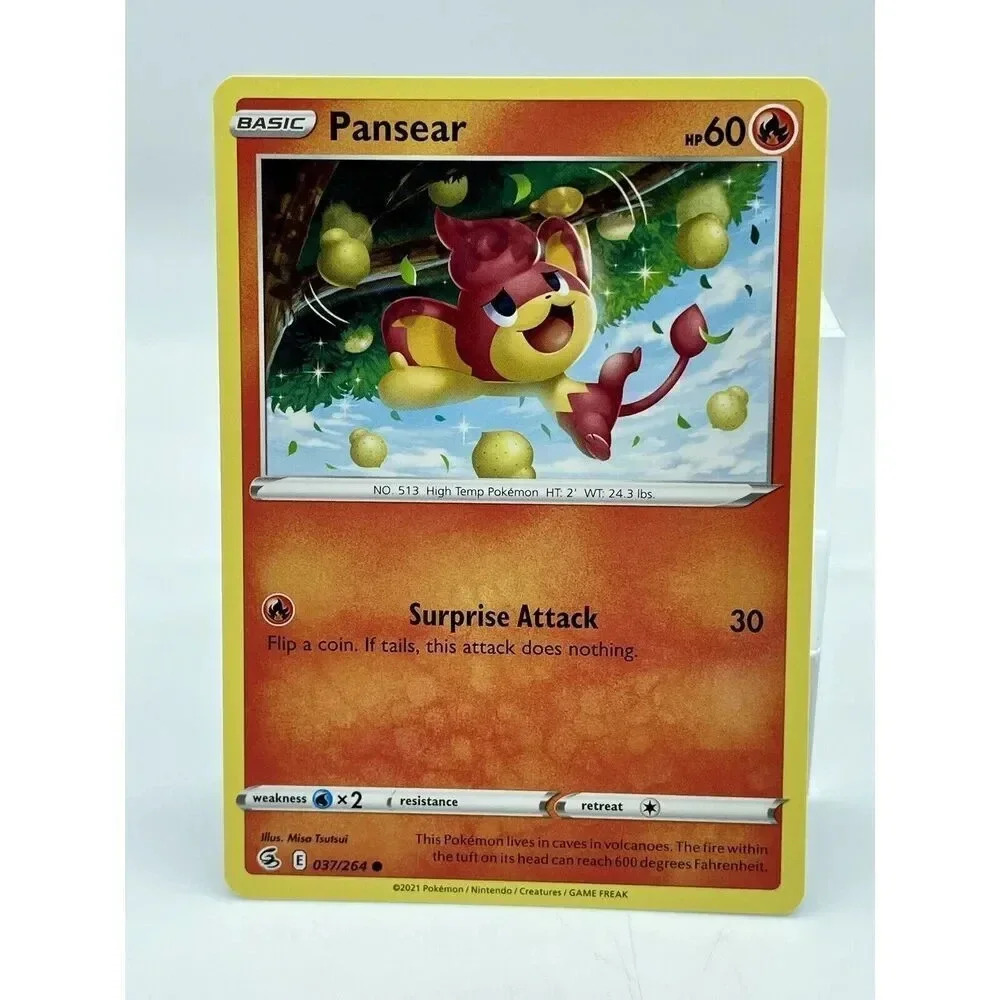 Pansear 037/264 Fusion Strike Common Non Holo Pokemon TCG Mint Unplayed